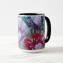 black combo mug "Flora"