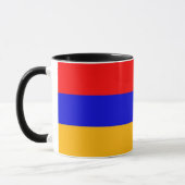Black Combo Mug with flag of Armenia (Left)