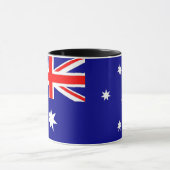 Black Combo Mug with flag of Australia (Center)
