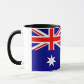 Black Combo Mug with flag of Australia (Left)