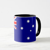 Black Combo Mug with flag of Australia (Front Right)