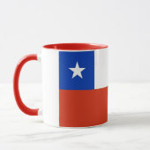 Black Combo Mug with flag of Chile (Left)