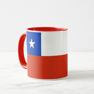 Black Combo Mug with flag of Chile