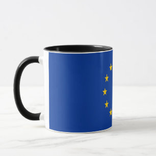 Black Combo Mug with flag of Europe