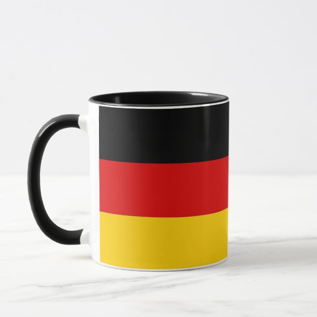 Black Combo Mug with flag of Germany (Left)