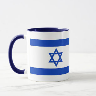 Black Combo Mug with flag of Israel