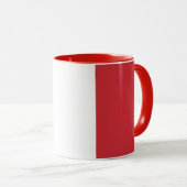 Black Combo Mug with flag of Italy (Front Right)