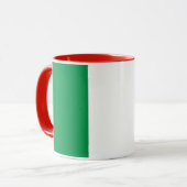 Black Combo Mug with flag of Italy (Front Left)