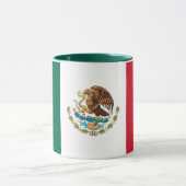 Black Combo Mug with flag of Mexico (Center)
