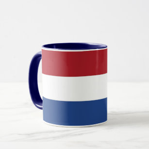 Black Combo Mug with flag of Netherlands