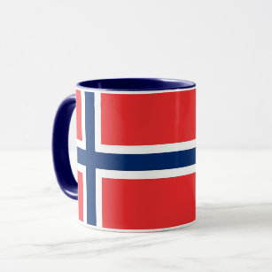 Black Combo Mug with flag of Norway