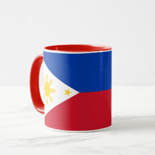 Black Combo Mug with flag of Philippines