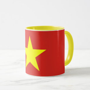 Black Combo Mug with flag of Vietnam