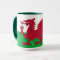 Black Combo Mug with flag of Wales, UK