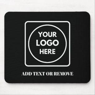 Black Company Logo Branding Promo mouse pad