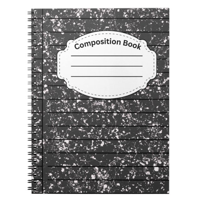 Black Composition Notebook (Front)
