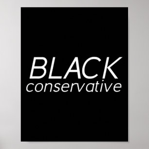 Black Conservative Republican Poster