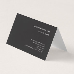 Black Consultant Attorney at Law Professional Business Card