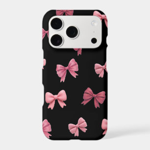 Black Coquette Bow iPhone 17 Pro Case