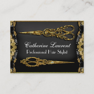 Black Core Hazelhurst Double Scissor Business Card