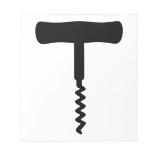 Black Corkscrew Notepad