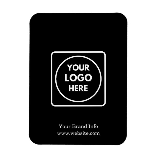 Black Corporate Magnet | Custom Professional  (Vertical)