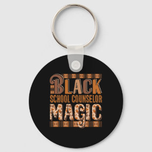 Black Costume School Counselor Proud Black History Key Ring