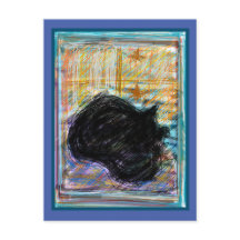 Black Cosy Cat Sleeping on Bed