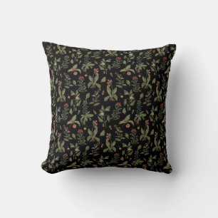 Black Cottagecore Herb Cushion
