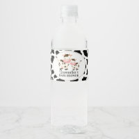 Black Cow Print Cow Calf Baby Shower