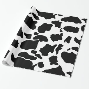 Black Cow skin Wrapping Paper