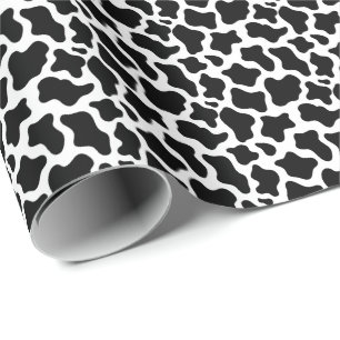 Black Cow Wrapping Paper