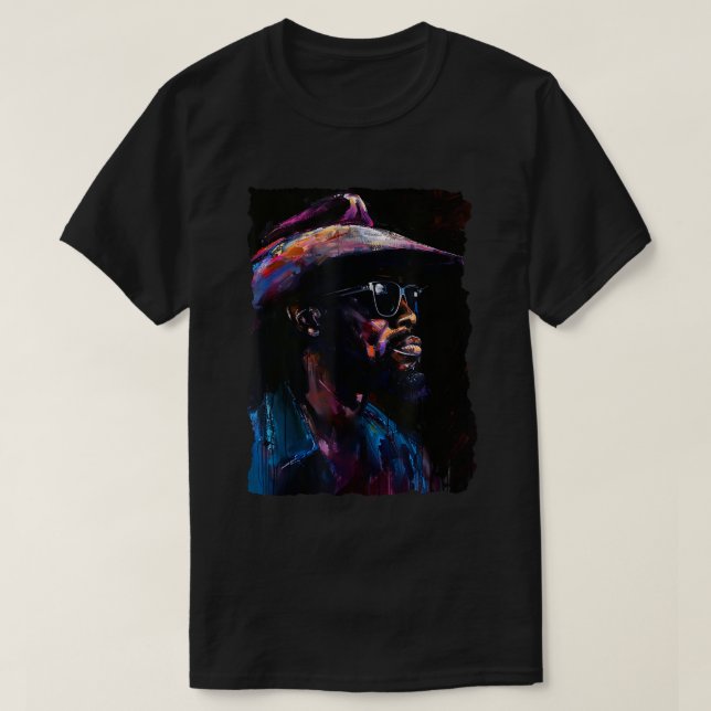 Black Cowboy Western Black History African T-Shirt (Design Front)
