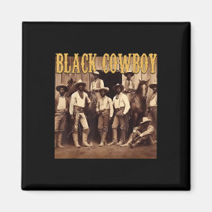 Black Cowboy Western Rodeo Melanin Black History M Magnet