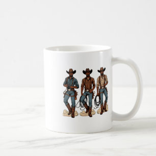 Black Cowboy Western Rodeo Melanin Black History T Coffee Mug