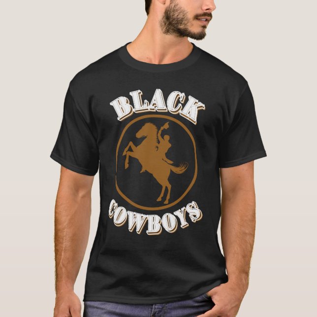 Black Cowboys T-Shirt (Front)