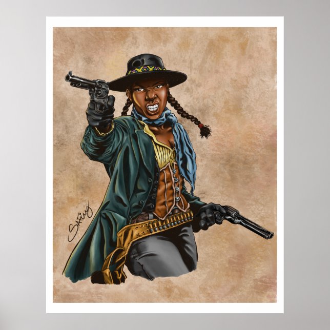 Black Cowgirl Poster (Front)