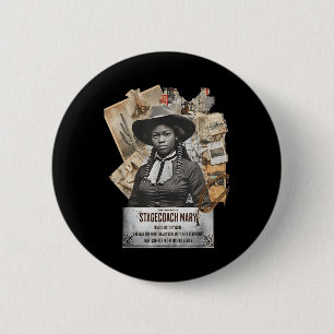 Black Cowgirl Western Rodeo Black History Texas Wo 6 Cm Round Badge