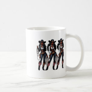 Black Cowgirl Western Rodeo Melanin Black History Coffee Mug