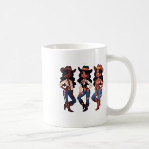 Black Cowgirl Western Rodeo Melanin Black History Coffee Mug