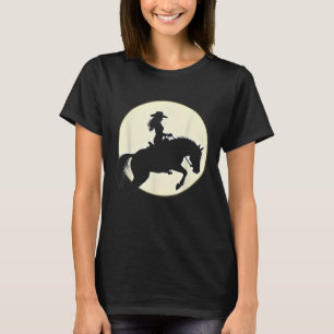 Black Cowgirl Western Rodeo Melanin Black History T-Shirt