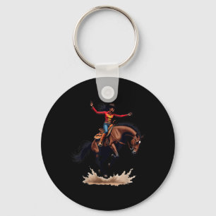 Black Cowgirls Melanin Women Western Rodeo Texas W Key Ring