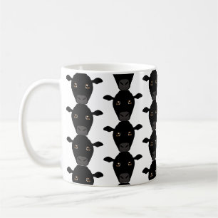 Black Cows on Mug