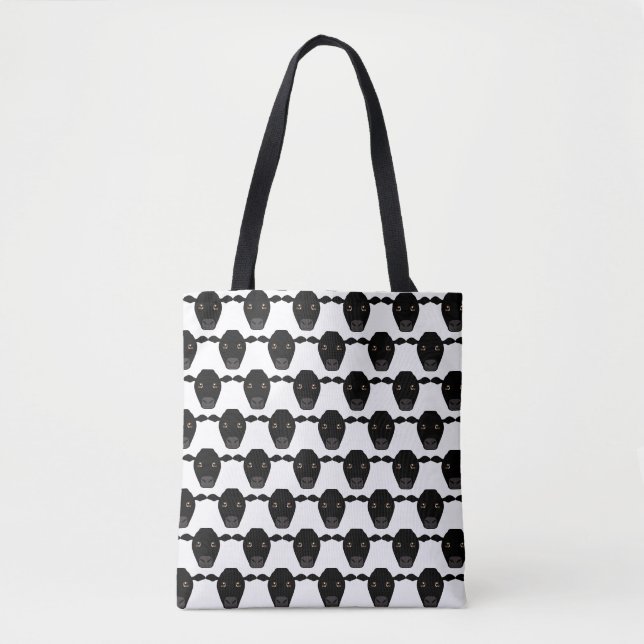 Black Cows on Tote Bag (Front)
