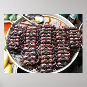 Black Crabs [Po Na] ... Thai Street Food Poster