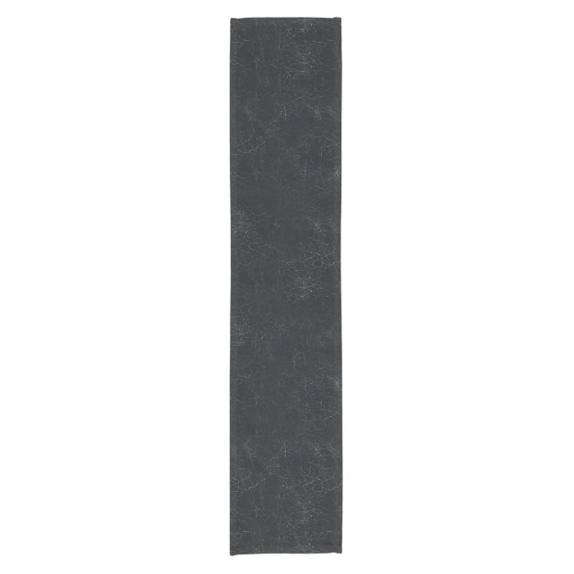 Black Cracking Pattern Short Table Runner (Front)