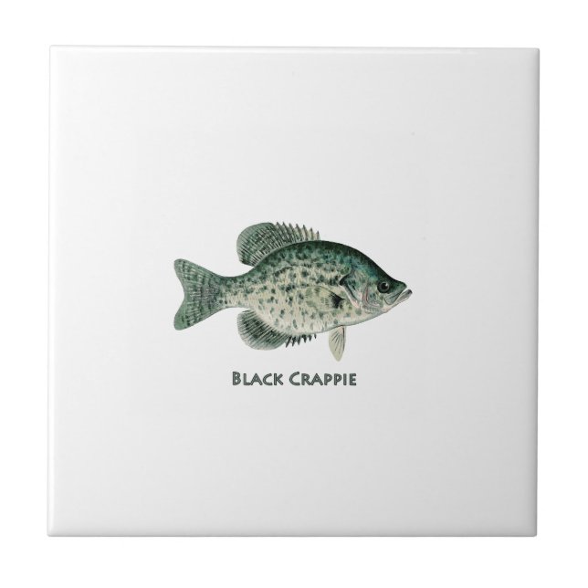 Black Crappie Tile (Front)