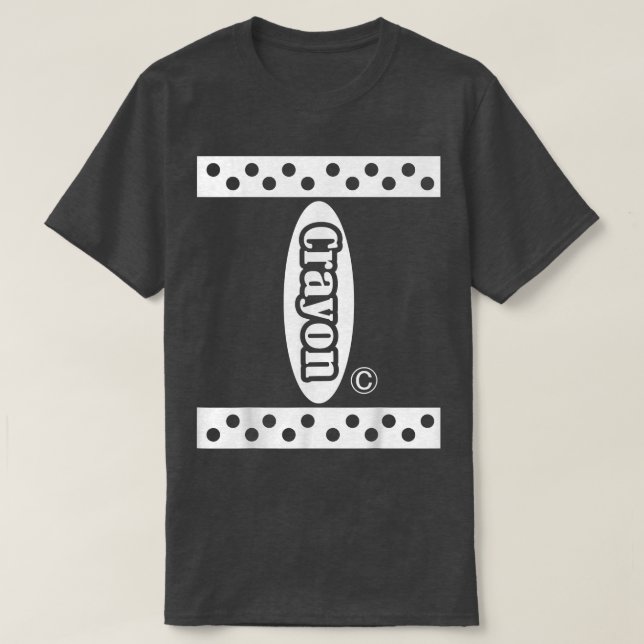 Black Crayon Box Halloween Costume Couple & Group  T-Shirt (Design Front)