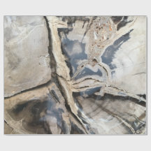 Black & Cream Crystal Wrapping Paper