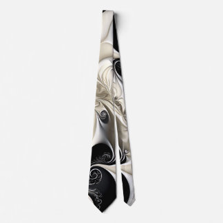 Black & Cream Tie
